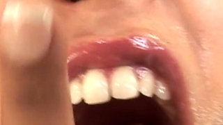 Young nasty ebony takes hard BBC blowbang with bukkake ending