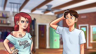 Hot animated mommy gets down in a wild three-way at the car wash