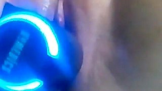 Horny Wife Using Sex Machine to Fuck Pussy and Clit Rubbing