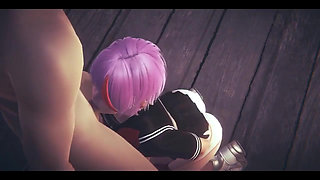 Hentai Uncensored - Tanami Blowjob and Fucked in a Tavern - Japanese Asian Manga Anime Game Porn