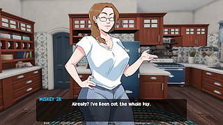 Creative butt-themed video game fun with a cartoon mom and wild blowjob adventures