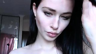 Stacked brunette goes solo toys and masturbation