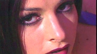 Extreme amateur pov blowjob with brunette babe