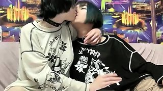 Fetish lesbians toy ass and pussy with plug and vibrator