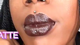 Brown Lipstick Worship by Goddess Chy Latte