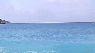 Mona Blue on the Beach