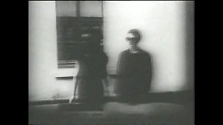 Vintage Black and White Fuck Between Couple of Two Teen and Couple of Two Mature