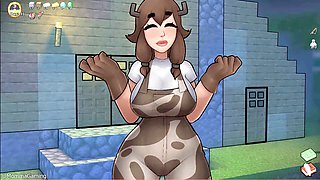 Steve gets it on with a Minecraft cowgirl in HornyCraft gameplay and steamy action