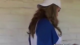 Loves Baseball Games And Fingering 6 Min With Little April