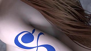 3D Hot Cosplay Model Teasing the Old Dick to Fuck Her Pussy in the Bathroom