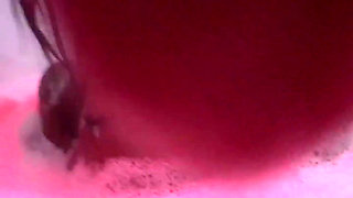 Eating Brunette's Big Ass in the Bathtub