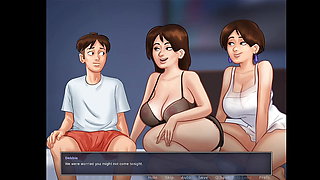 All Sex Scenes With Debbie Threesome Animated hentai Game in Video