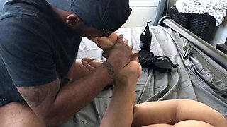 Blonde is flashing her big boobs in the outdoors