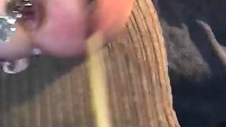 Cute young amateur web cam girl masturbates with her toy