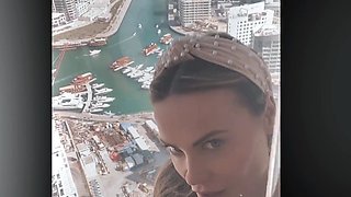 Big boob brunette masturbates on webcam