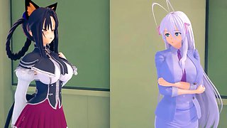 Booty, anime, thick