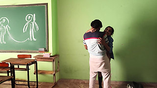 Desi College Students Fucking in Classroom