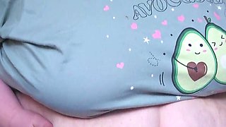 Goddess Bathroom Belly Play