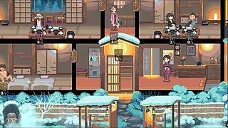 Yukiya Hot Spring the Waters of Fertility Hentai Game Ep.4 Wife Creampie While Her Husband Is Resting in His Bed!