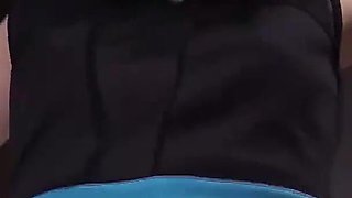 Fellatio with Freshly Removed Black Stockings Holding the Pole Vertically and Being Sucked with No Hands