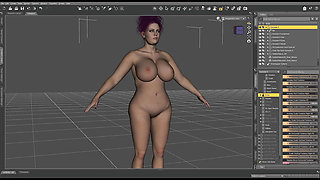 Creating Kandy Kisses a pregnant 3d character