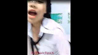 Thai Asian Webcam Cosplay ชุดนักเรียน