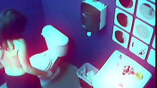 Solo slut masturbating in the office finger fucking