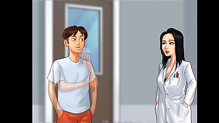 Summertime Saga teacher in stunning lingerie - gameplay fun