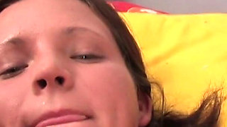 Little Mirage has never had such a big cock inside of her before