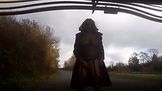 Crossdresser Outdoor Masturbation Adventure