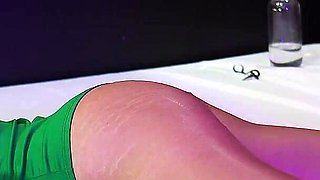 Blonde 19 Years Old, Naughty Likes Slaps on the Ass and Squirted a Lot