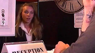 Anal Threesome with Two Busty Secretaries