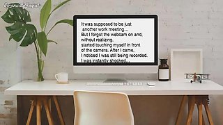 Roleplay Hot Secretary Caught on Camera Masturbating Orgasm
