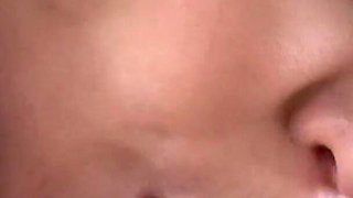 Horny Japanese teacher plays with her pussy and blows a guy with hairy dick in the classroom