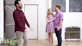 Horny Hotwife Scarlett Sage Swaps Husbands with Bestie Carlita Ray for Wild Group Fuck - Blonde MILF Threesome