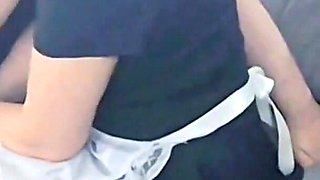 Maid This Makes Fuck the Pussy and the Ass and Receives a Cum Face