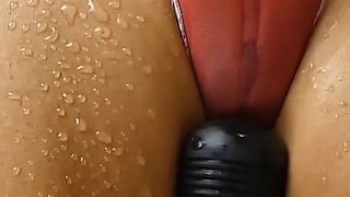 Tied up MILF Squirts and Cums Nonstop. Intense Squirting Convulsive Orgasms