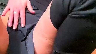 Busty brunette solo masturbation
