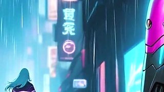 A Futuristic World with Beautiful Women and Cyborgs