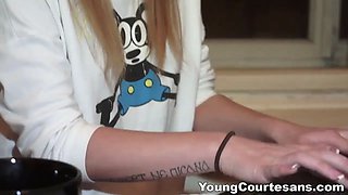 Teenage courtesans - courtesan pussy aubrey creampied teenie porno