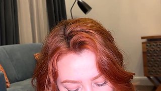 POV Style Blowjob! She Suck Me Till I Explode in Her Mouth! Huge Load