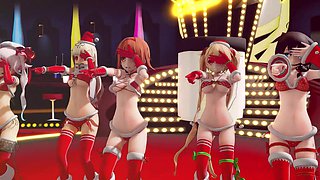 Mmd R-18 Anime Girls Sexy Dancing Clip 440