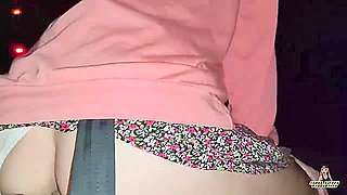 Horny teenagers caught in public fucky-fucky activity on busy street - white-hot snatch explodes!