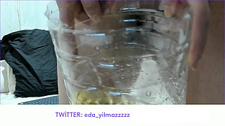 TALK- DRINK PEE- PEE- CLOSE UP- URINE- PEE- TURKISH MILF- TURKISH PORN- TURK REVEAL