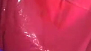 Vintage Red Latex Lingerie Glory Hole Action P2