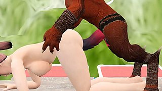 Red Giant Monster Hard Fuck with Big Dick
