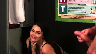 Voyeuristic watcher cheerleader peeps