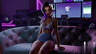 Dva sombra getting fucked hard with moster cock blowjob sex fuck