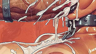 Slut Hard Sex in BDSM Room, Curvy Woman with Big Tits Sucking Big Dick, Slave Woman