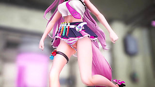 Sexy Girl Dancing in Cute Panties